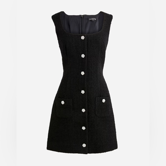 J. Crew - Sophia Sleeveless Dress With Jewel Buttons - Picture 1 of 3